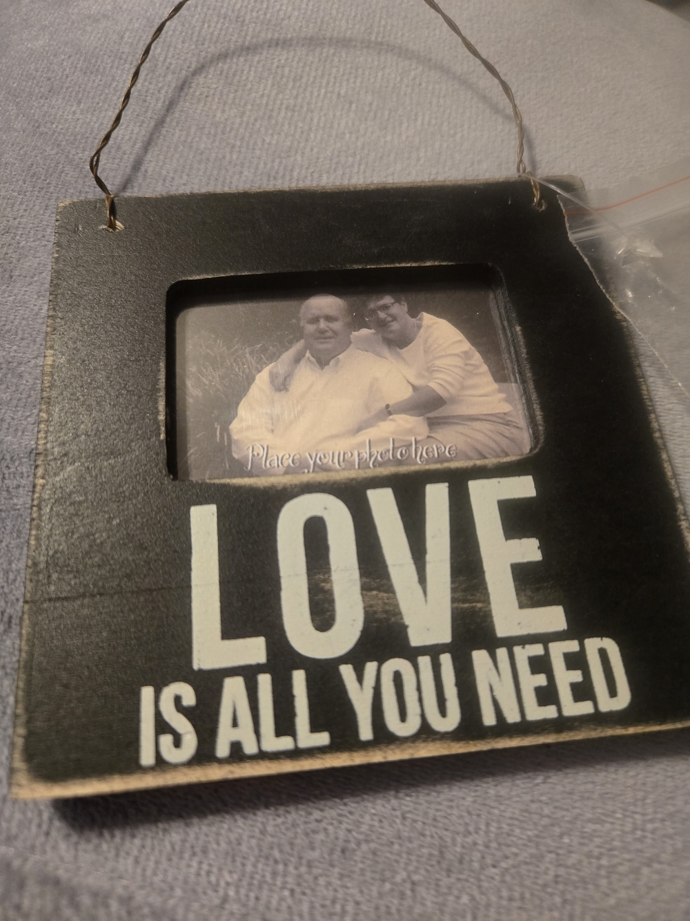 New Primitives by Kathy Black "LOVE IS ALL YOU NEED" Photo Frame